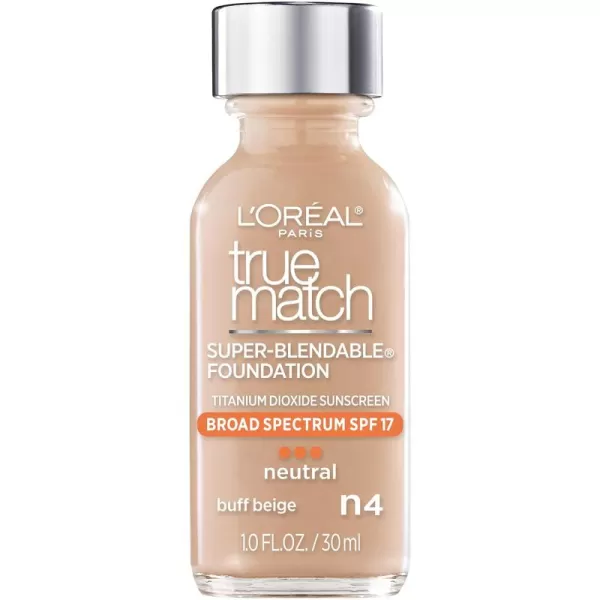 L'Oreal Paris Makeup True Match Super-Blendable Liquid Foundation, Deep Warm W9.5, 1 Fl Oz,1 Count
