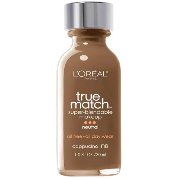 L'Oreal Paris Makeup True Match Super-Blendable Liquid Foundation, Deep Warm W9.5, 1 Fl Oz,1 Count
