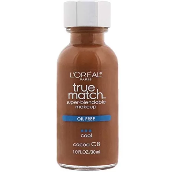 L'Oreal Paris Makeup True Match Super-Blendable Liquid Foundation, Deep Warm W9.5, 1 Fl Oz,1 Count