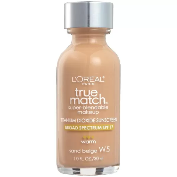 L'Oreal Paris Makeup True Match Super-Blendable Liquid Foundation, Porcelain W1, 1 Fl Oz,1 Count