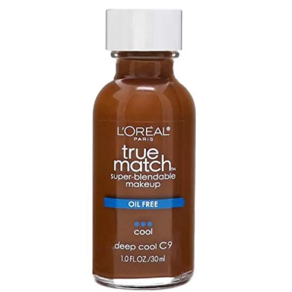L'Oreal Paris Makeup True Match Super-Blendable Liquid Foundation, Porcelain W1, 1 Fl Oz,1 Count)