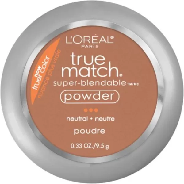 L'Oreal Paris True Match Super-Blendable Powder, Shell Beige, 0.33 oz.