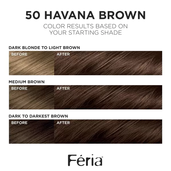 L'Oreal Paris Feria Multi-Faceted Shimmering Permanent Hair Color, 36  Deep Burgundy Brown, Pack of 1 Hair Dye Kit)