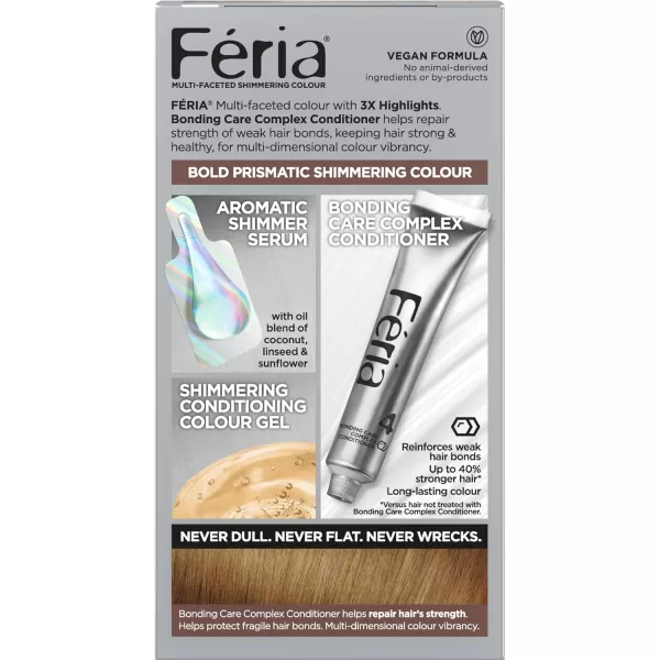 L'Oreal Paris Feria Multi-Faceted Shimmering Permanent Hair Color, 36  Deep Burgundy Brown, Pack of 1 Hair Dye Kit)