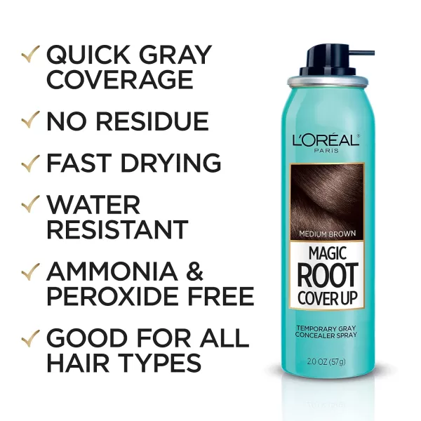 L'Oreal Paris Magic Root Cover Up Gray Concealer Spray Light to Medium Blonde 2 oz.