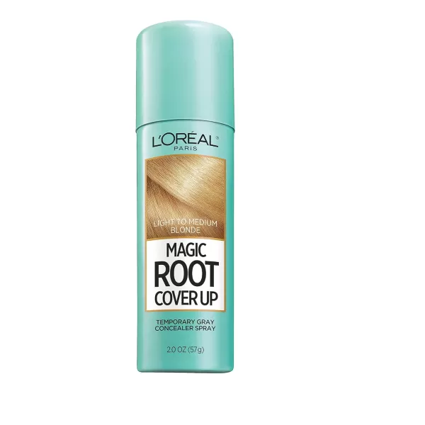 L'Oreal Paris Magic Root Cover Up Gray Concealer Spray Light to Medium Blonde 2 oz.