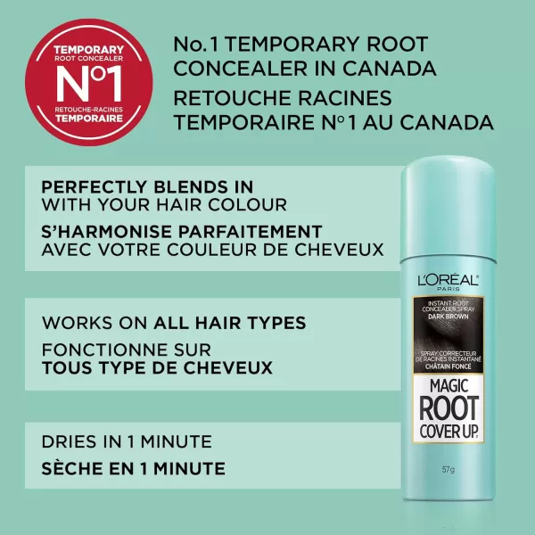 L'Oreal Paris Magic Root Cover Up Gray Concealer Spray Light to Medium Blonde 2 oz.