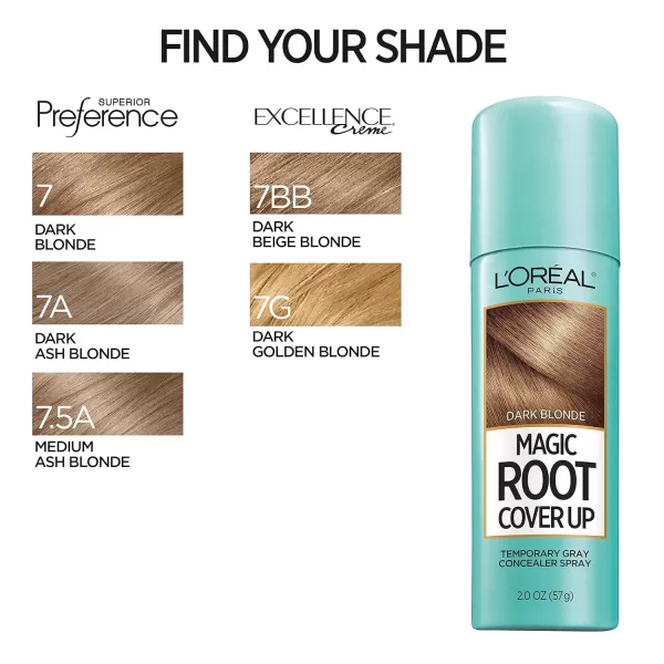 L'Oreal Paris Magic Root Cover Up Gray Concealer Spray Light to Medium Blonde 2 oz.
