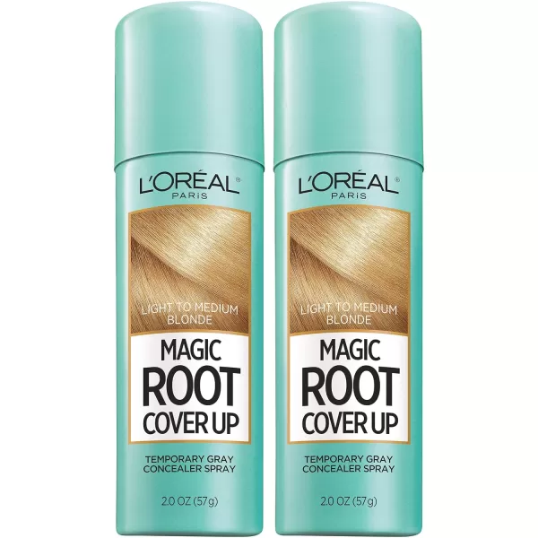 L'Oreal Paris Magic Root Cover Up Gray Concealer Spray Light to Medium Blonde 2 oz.