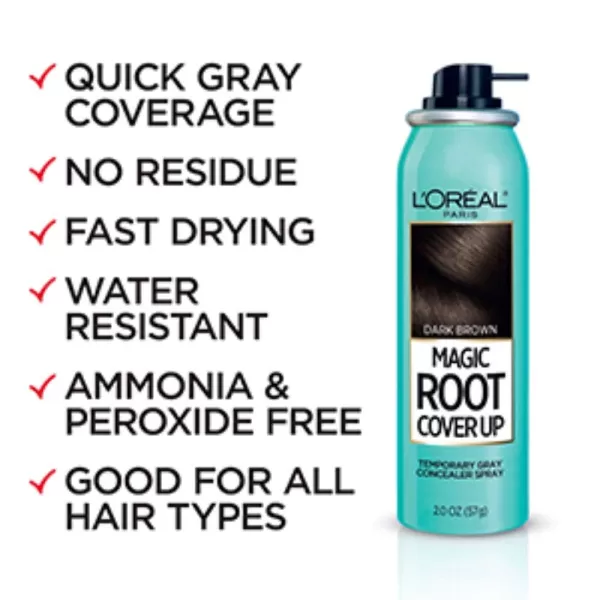 L'Oreal Paris Magic Root Cover Up Gray Concealer Spray Light to Medium Blonde 2 oz.
