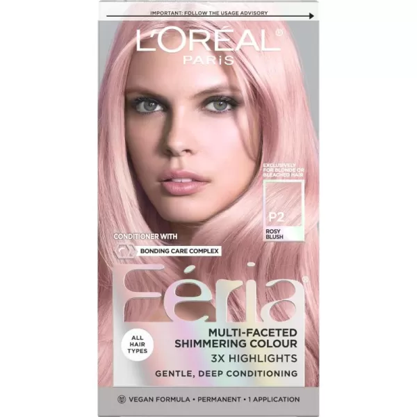 L'Oreal Paris Feria Multi-Faceted Shimmering Permanent Hair Color, 36  Deep Burgundy Brown, Pack of 1 Hair Dye Kit)