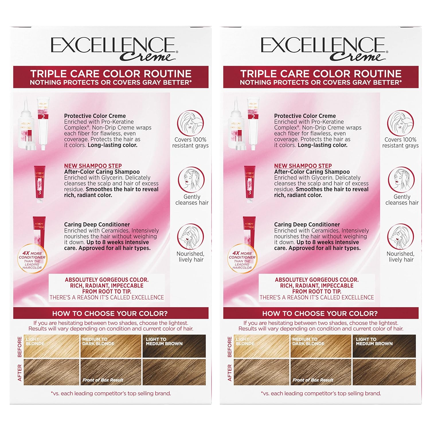 L'Oreal Paris Excellence Creme Permanent Triple Care Hair Color, 9A Light Ash Blonde, Gray Coverage For Up to 8 Weeks, All Hair Types, Pack of 1