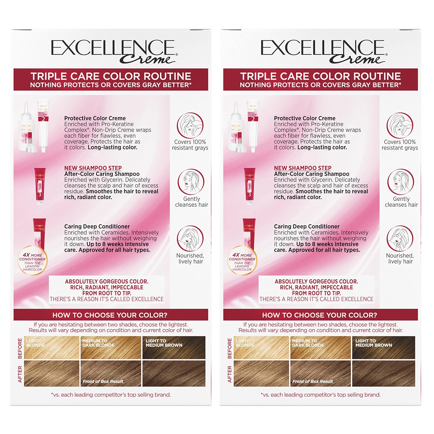 L'Oreal Paris Excellence Creme Permanent Triple Care Hair Color, 9A Light Ash Blonde, Gray Coverage For Up to 8 Weeks, All Hair Types, Pack of 1