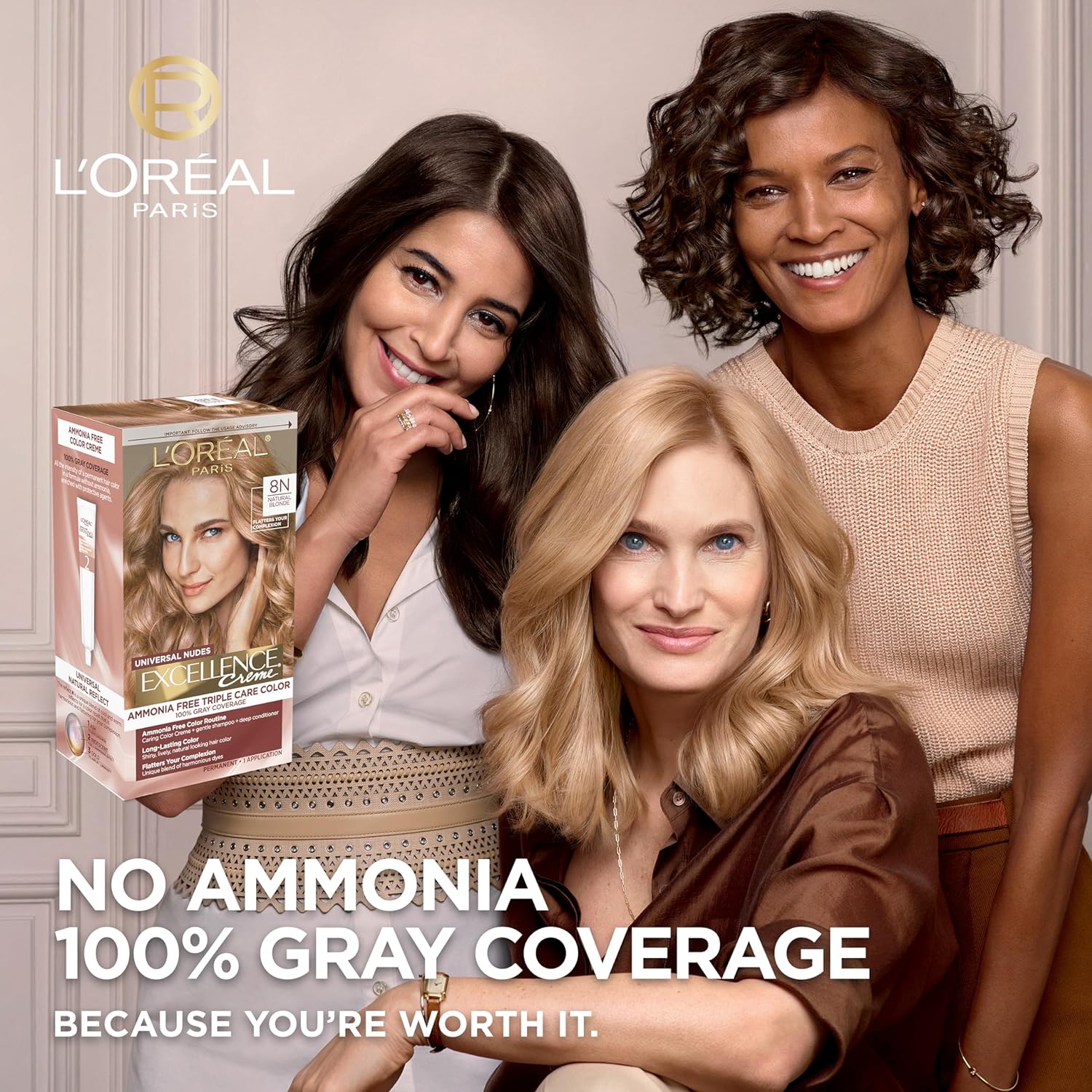 L'Oreal Paris Excellence Creme Permanent Triple Care Hair Color, 9A Light Ash Blonde, Gray Coverage For Up to 8 Weeks, All Hair Types, Pack of 1