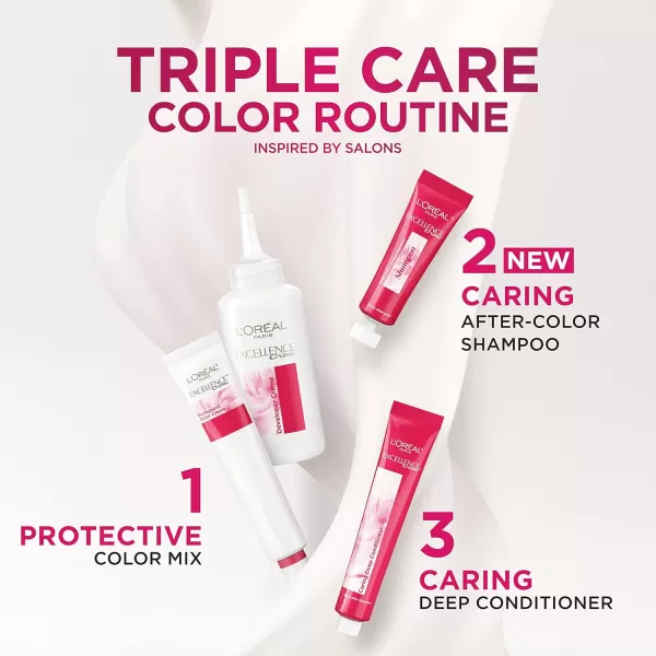 L'Oreal Paris Excellence Creme Permanent Triple Care Hair Color, 9A Light Ash Blonde, Gray Coverage For Up to 8 Weeks, All Hair Types, Pack of 1