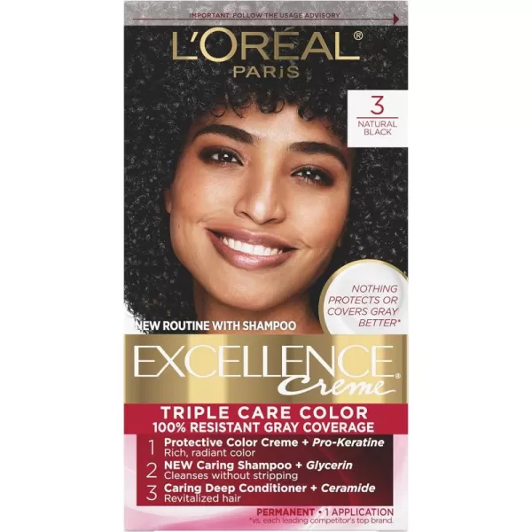 L'Oreal Paris Excellence Creme Permanent Triple Care Hair Color, 9A Light Ash Blonde, Gray Coverage For Up to 8 Weeks, All Hair Types, Pack of 1