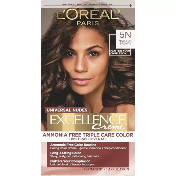 L'Oreal Paris Excellence Creme Permanent Triple Care Hair Color, 9A Light Ash Blonde, Gray Coverage For Up to 8 Weeks, All Hair Types, Pack of 1