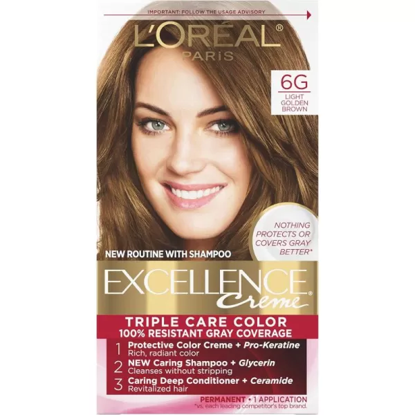 L'Oreal Paris Excellence Creme Permanent Triple Care Hair Color, 9A Light Ash Blonde, Gray Coverage For Up to 8 Weeks, All Hair Types, Pack of 1