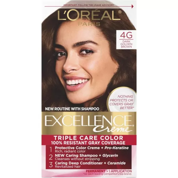 L'Oreal Paris Excellence Creme Permanent Triple Care Hair Color, 9A Light Ash Blonde, Gray Coverage For Up to 8 Weeks, All Hair Types, Pack of 1