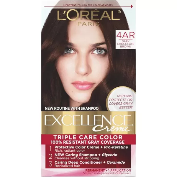L'Oreal Paris Excellence Creme Permanent Triple Care Hair Color, 9A Light Ash Blonde, Gray Coverage For Up to 8 Weeks, All Hair Types, Pack of 1