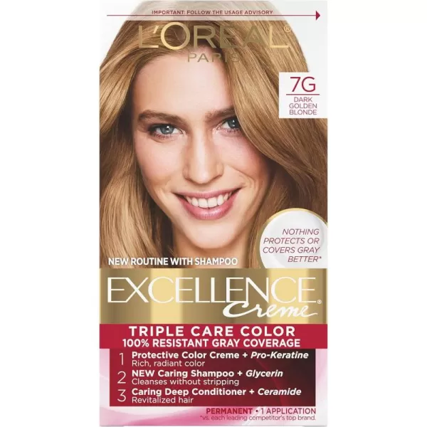 L'Oreal Paris Excellence Creme Permanent Triple Care Hair Color, 9A Light Ash Blonde, Gray Coverage For Up to 8 Weeks, All Hair Types, Pack of 1