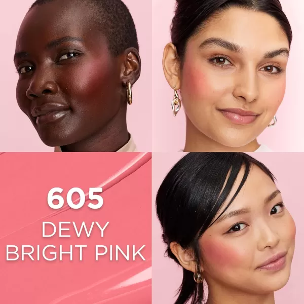 L'Oreal Paris True Match Lumi Le Liquid Blush, Intense Lightweight Blush Formula With Liquid Pigments, Glowy Gold Pink, 0.33 Fl Oz