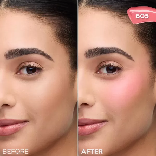 L'Oreal Paris True Match Lumi Le Liquid Blush, Intense Lightweight Blush Formula With Liquid Pigments, Glowy Gold Pink, 0.33 Fl Oz