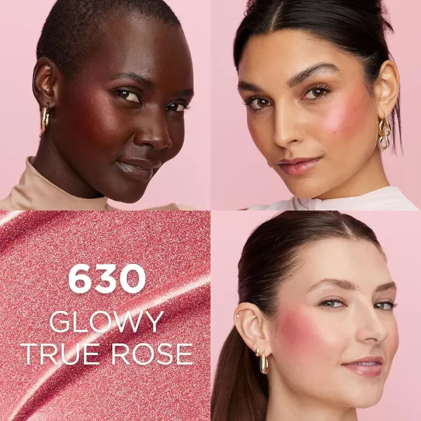 L'Oreal Paris True Match Lumi Le Liquid Blush, Intense Lightweight Blush Formula With Liquid Pigments, Glowy Gold Pink, 0.33 Fl Oz