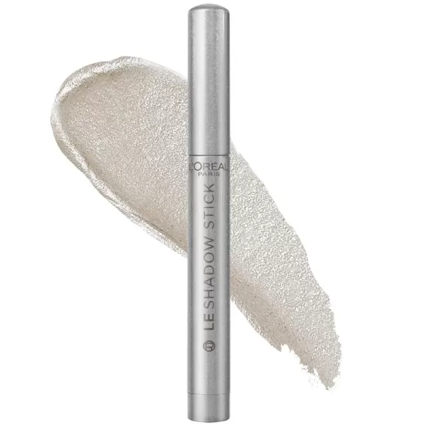 L'Oreal Paris Makeup Paradise Le Shadow Stick Eyeshadow, Blendable, Smudge-Resistant, Cream Eyeshadow, 100 Ice Sparkle , 0.05 Oz)