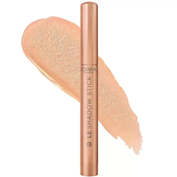 L'Oreal Paris Makeup Paradise Le Shadow Stick Eyeshadow, Blendable, Smudge-Resistant, Cream Eyeshadow, 100 Ice Sparkle , 0.05 Oz)