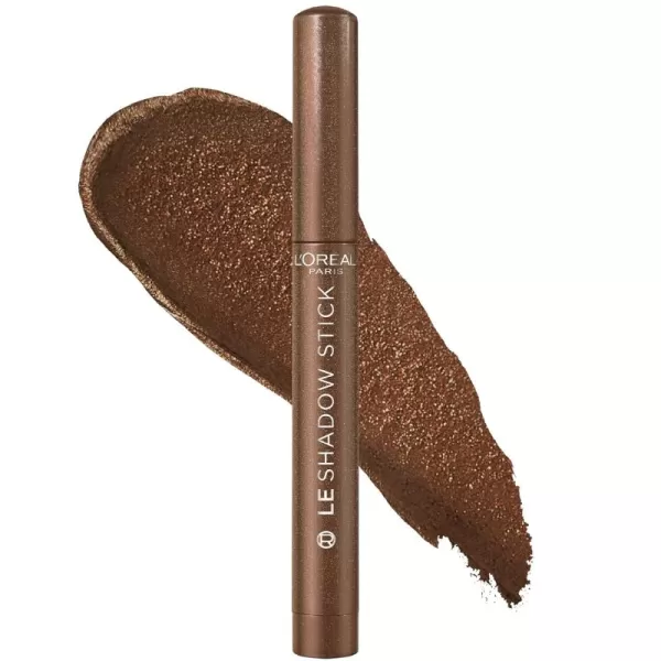 L'Oreal Paris Makeup Paradise Le Shadow Stick Eyeshadow, Blendable, Smudge-Resistant, Cream Eyeshadow, 100 Ice Sparkle , 0.05 Oz)