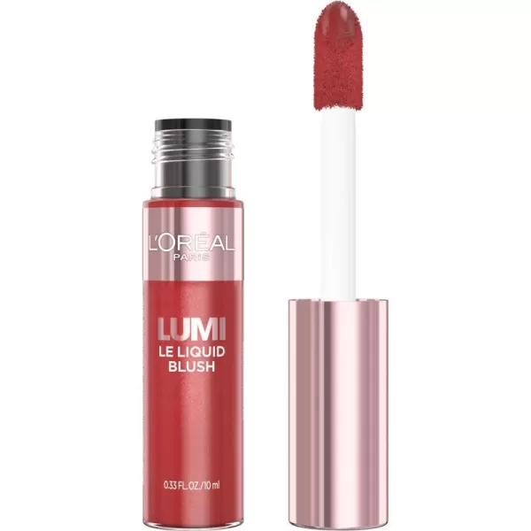 L'Oreal Paris True Match Lumi Le Liquid Blush, Intense Lightweight Blush Formula With Liquid Pigments, Glowy Gold Pink, 0.33 Fl Oz