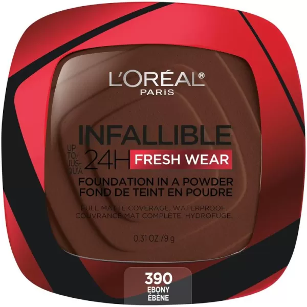 L'Oreal Paris Makeup Infallible Fresh Wear Foundation in a Powder, Up to 24H Wear, Waterproof, Vanilla, 0.31 oz.