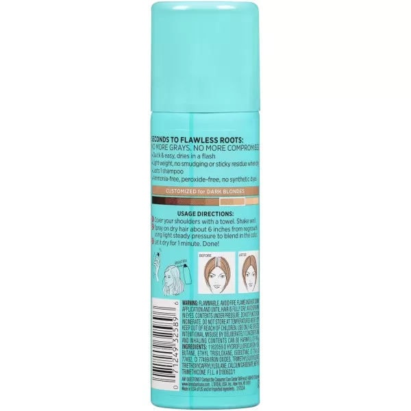 imageLOreal Paris Root Cover Up Temporary Gray Concealer Spray Hair Color Spray with Filling ampamp Thickening Coverage Dark Brown Pack of 2 Packaging May VaryDark Blonde