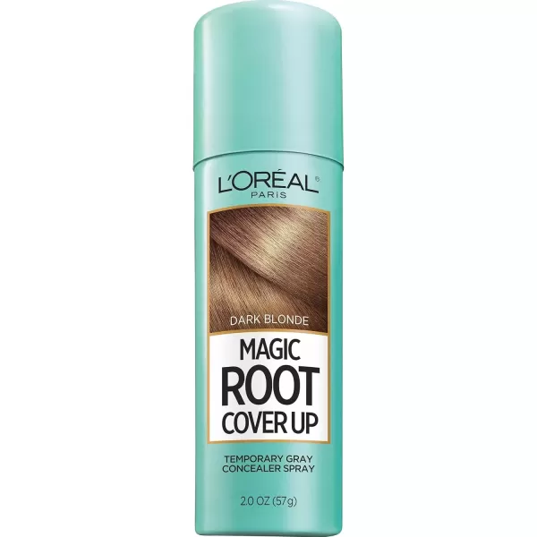 imageLOreal Paris Root Cover Up Temporary Gray Concealer Spray Hair Color Spray with Filling ampamp Thickening Coverage Dark Brown Pack of 2 Packaging May VaryDark Blonde