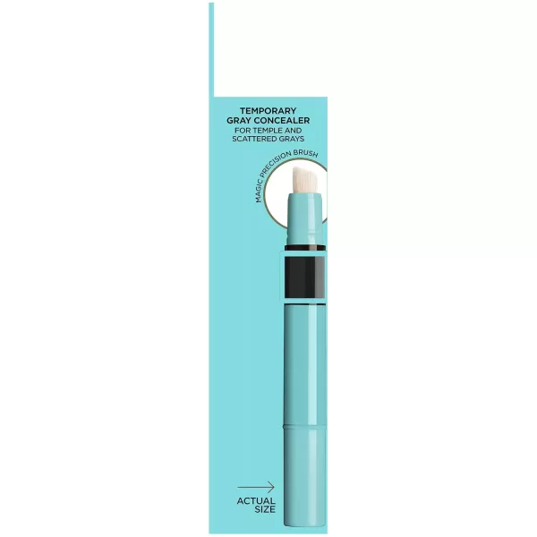 imageLOreal Paris Magic Root Precision Temporary Gray Hair Color Concealer Brush 5 Medium Brown 005 fl oz1 Black
