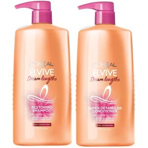 imageLOreal Paris Elvive Dream Lengths Shampoo and Conditioner Kit Paraben Free 1 kitShampoo  Conditioner set