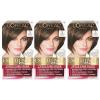 imageLOreal Paris Excellence Creme Permanent Hair Color 4 Dark Brown 100 percent Gray Coverage Hair Dye Pack of 15 Medium Brown