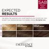 imageLOreal Paris Excellence Creme Permanent Hair Color 4 Dark Brown 100 percent Gray Coverage Hair Dye Pack of 15AB Mocha Ashe Brown