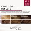 imageLOreal Paris Excellence Creme Permanent Hair Color 4 Dark Brown 100 percent Gray Coverage Hair Dye Pack of 15G Medium Golden Brown