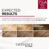 imageLOreal Paris Excellence Creme Permanent Hair Color 4 Dark Brown 100 percent Gray Coverage Hair Dye Pack of 175A Medium Ash Blonde