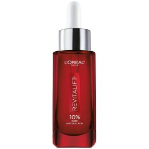 imageLOreal Paris Revitalift 10 Pure Glycolic Acid Face Serum Visibly Evens Tone ampamp Reduce Wrinkles Fragrance Free 10 fl oz 30mlunscented