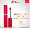 imageLOreal Paris Infallible Matte Resistance Liquid Lipstick up to 16 Hour Wear Le Rouge Paris 420 016 Fl Oz245 French Kiss