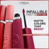 imageLOreal Paris Infallible Matte Resistance Liquid Lipstick up to 16 Hour Wear Le Rouge Paris 420 016 Fl Oz600 First Kiss