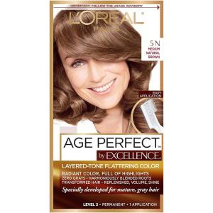 imageLOreal Paris Age Perfect Permanent Hair Color 9N Light Natural Blonde 1 kit5N Medium Natural Brown