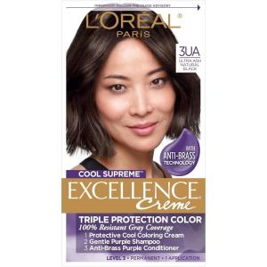imageLOreal Paris Cool Supreme Permanent Hair Color Ash Ultra Ash Light Brown 6UA311 Ash Ultra Ash Black