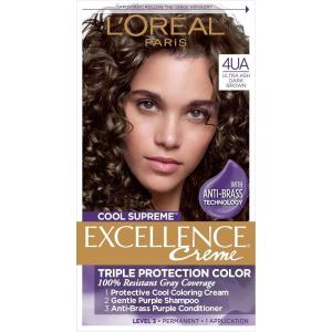 imageLOreal Paris Cool Supreme Permanent Hair Color Ash Ultra Ash Light Brown 6UA411 Ultra Ash Dark Brown