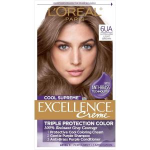 imageLOreal Paris Cool Supreme Permanent Hair Color Ash Ultra Ash Light Brown 6UA611 Ultra Ash Light Brown