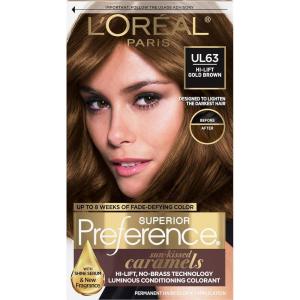 imageLOreal Paris Cool Supreme Permanent Hair Color Ash Ultra Ash Light Brown 6UAUL63 HiLift Gold Brown