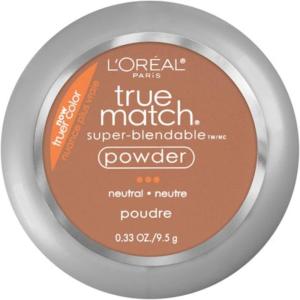imageLOreal Paris True Match Super Blendable Oil Free Foundation Powder C8 Medium Deep 033 oz Packaging May VaryCappuccino